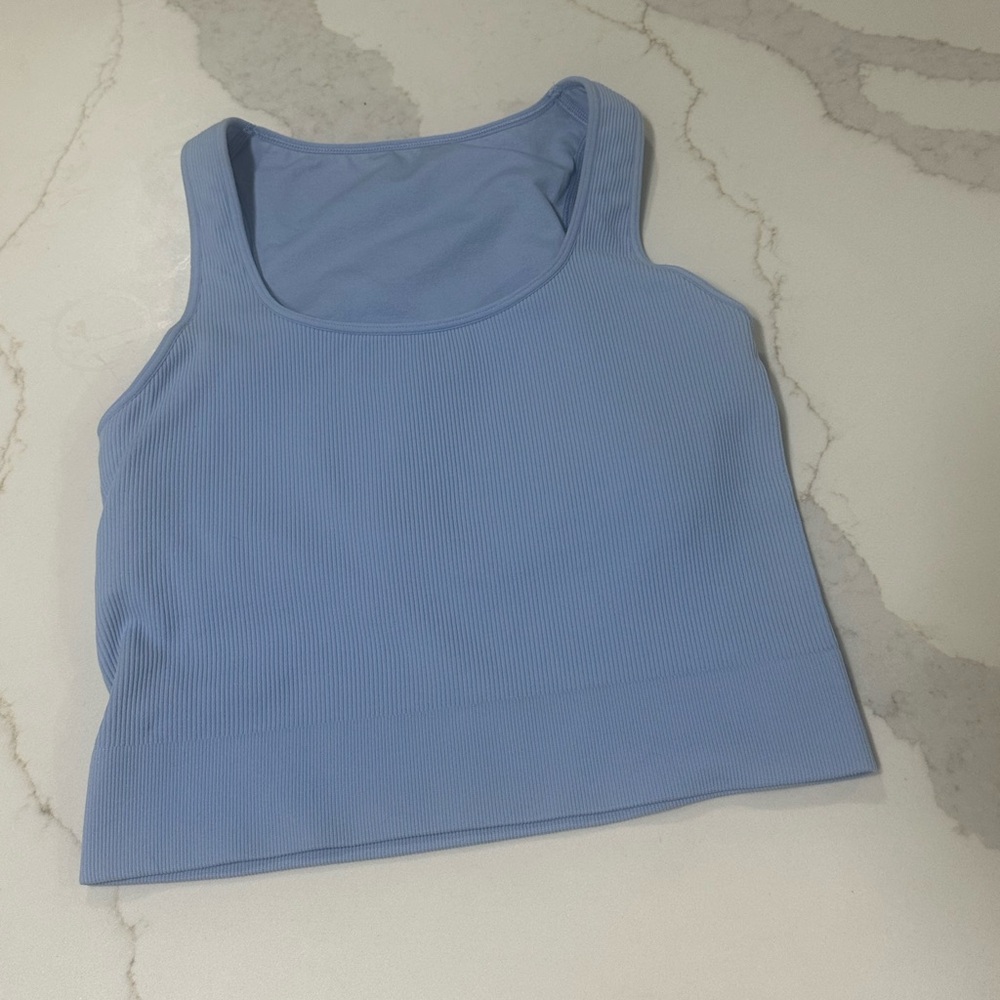 DSG Light Blue Ribbed Tank Top